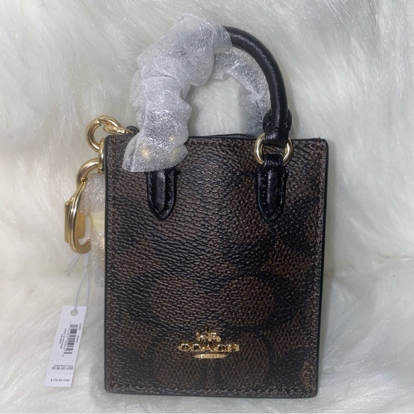 Coach Accessories - Coach North/South Mini Tote Bag Charm